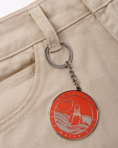 Saltrock Cold Water Club Key Ring Orange