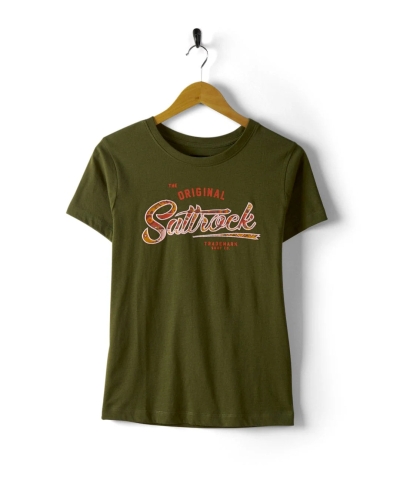 Saltrock Aztec Trademark Womens Recycled T-Shirt Green 