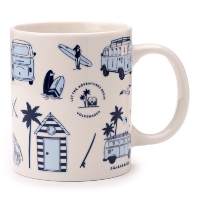 Volkswagen VW T1 Camper Bus Explore More Porcelain Mug