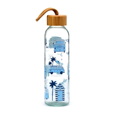 Volkswagen VW T1 Camper Bus Explore More 500ml Glass Water Bottle