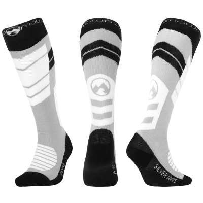 MowMow Ibex Snow Socks Cotton With Silver Ions Size 39-42 Grey