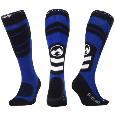 MowMow Ibex Snow Socks Cotton With Silver Ions Size 35-38 Dark Blue