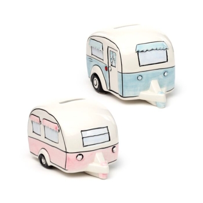 Home Is Where You Park It Caravan Ceramic Money Box