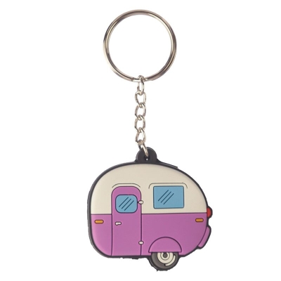 Home is Where You Park It Caravan PVC Key Cover Keyring