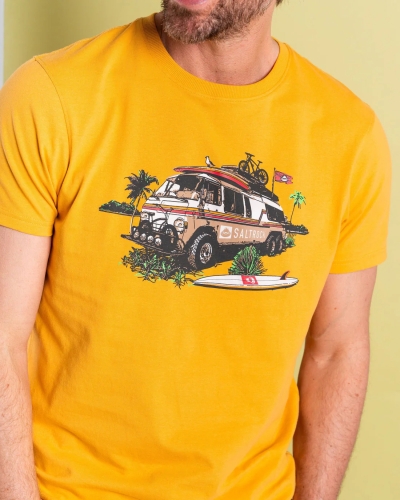 Тениска Saltrock Retro Camper в жълто