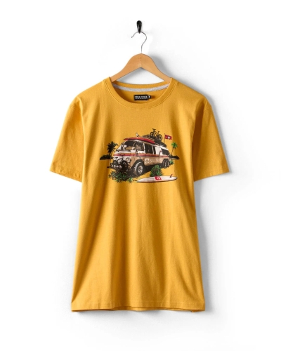 Тениска Saltrock Retro Camper в жълто