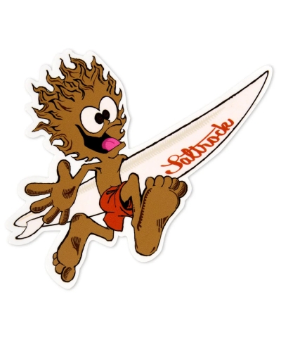 Saltrock Running Man Car Sticker Brown