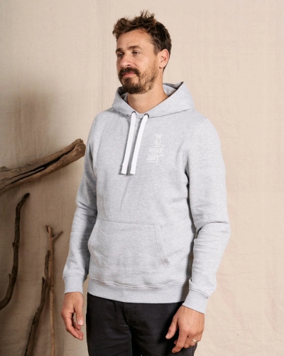 Saltrock Lost Ships Mens Pop Hoodie Grey