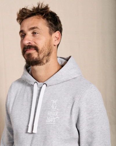 Saltrock Lost Ships Mens Pop Hoodie Grey