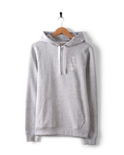 Saltrock Lost Ships Mens Pop Hoodie Grey