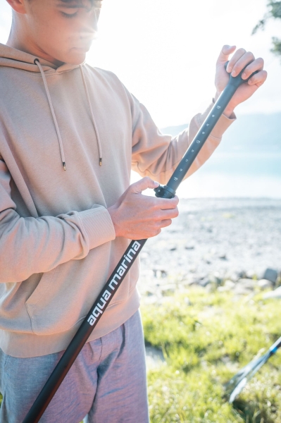Pure Air All-Round iSUP Coast 10'10" with adjustable aluminum SUP/KAYAK 4T paddle and safety leash Minicombo (Orange)