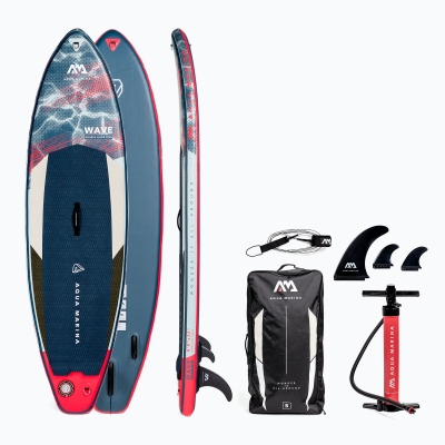 Сърф стендъп падъл борд Aqua Marina Wave 8'8" - 2.65m/10cm, със сърф лиш