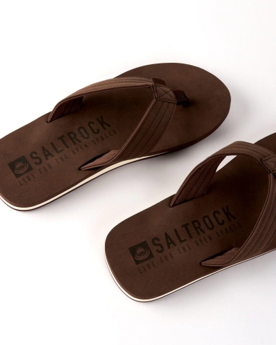 Saltrock Keanu Mens Flip Flops Brown