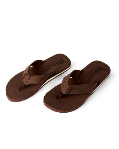 Saltrock Keanu Mens Flip Flops Brown