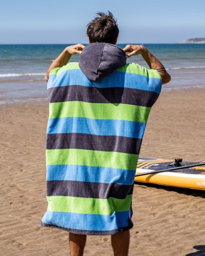 Пончо Saltrock Striped в синьо/зелено