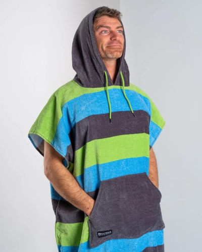 Пончо Saltrock Striped в синьо/зелено
