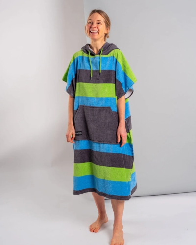 Пончо Saltrock Striped в синьо/зелено