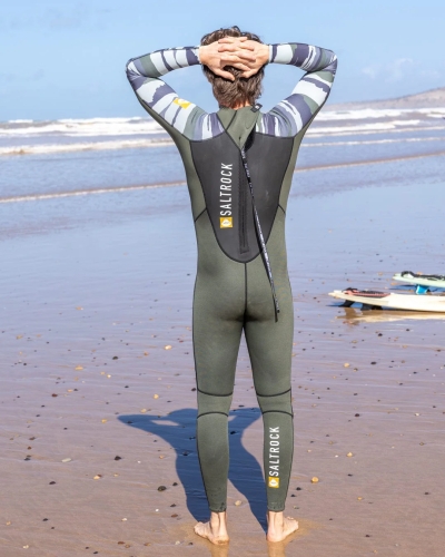 Saltrock Camo Stripe 3/2 Full Wetsuit Green