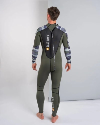 Saltrock Camo Stripe 3/2 Full Wetsuit Green