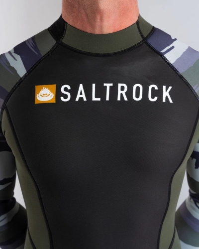 Saltrock Camo Stripe 3/2 Full Wetsuit Green