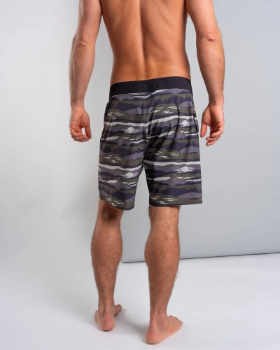 Saltrock Camo Stripe Mens Boardshort Grey