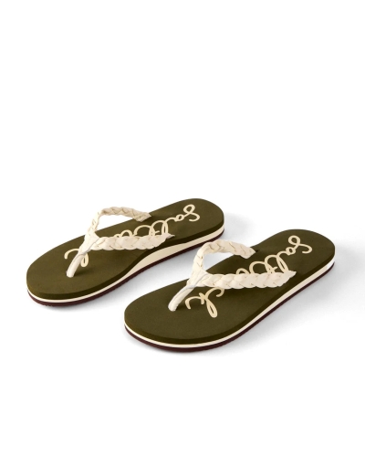 Saltrock Reeves Womens Flip Flops Green