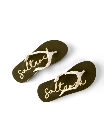 Saltrock Reeves Womens Flip Flops Green