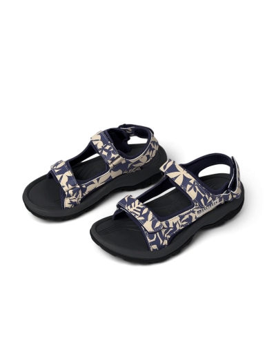 Saltrock Walkabout Balance Womens Floral Hiking Sandal Blue