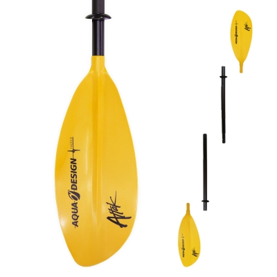 Гребло за каяк Aquadesign K1 Attak 4 в жълто