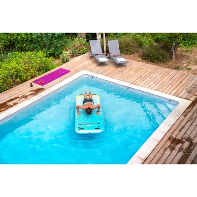 Aqua Marina Peace Summer Vacation Inflatable Fitness Mat with Carry Strap