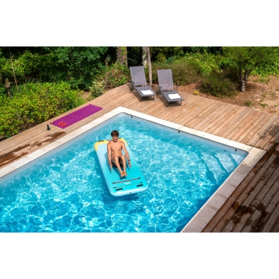 Aqua Marina Peace Summer Vacation Inflatable Fitness Mat with Carry Strap