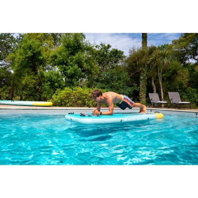 Aqua Marina Peace Summer Vacation Inflatable Fitness Mat with Carry Strap