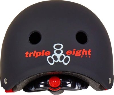 Детска каска за скейтборд и тротинетка Triple Eight Lil 8 в черно 46-52