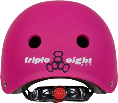 Детска каска за скейтборд и тротинетка Triple Eight Lil 8 в розово 46-52