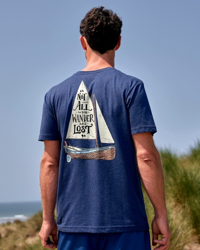 Saltrock Lost Ships Short Sleeve T-Shirt Navy