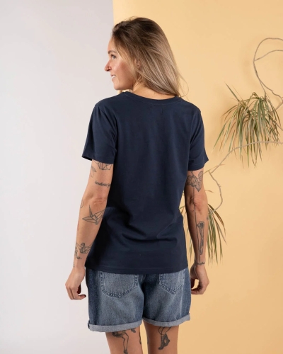 Γυναικείο κοντομάνικο μπλουζάκι Saltrock Celeste Stripe μπλε