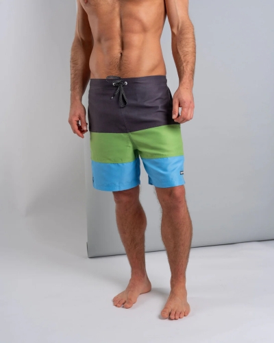 Saltrock Krave Panel Herren Badeshorts Dunkelgrau