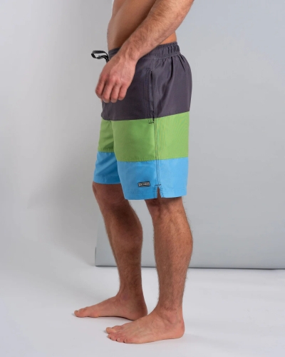 Saltrock Krave Panel Herren Badeshorts Dunkelgrau