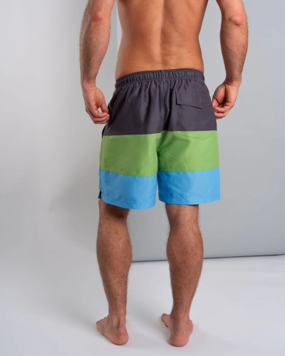 Saltrock Krave Panel Herren Badeshorts Dunkelgrau