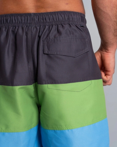 Saltrock Krave Panel Herren Badeshorts Dunkelgrau