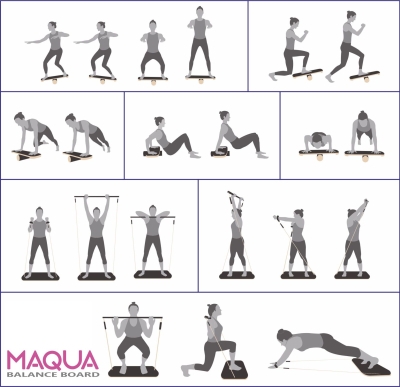 Maqua Stretching and Pilates Balance Board