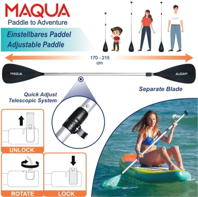 Maqua Vision Kayak Kit 10'8" Inflatable Stand Up Paddle Board