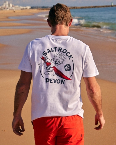 Ανοιχτόχρωμο μπλουζάκι Saltrock Wave Rider Devon