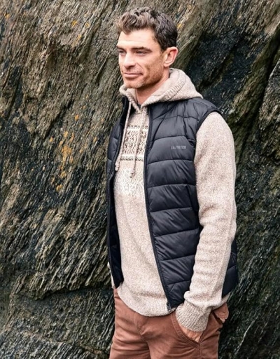 Ανδρικό αμάνικο μπουφάν Saltrock Resin με επένδυση σε σκούρο γκρι