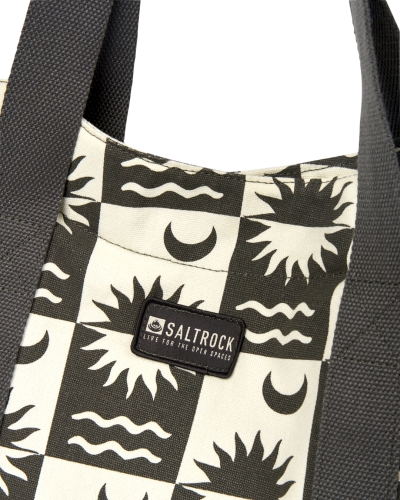 Saltrock Peachy Beach Bag Creme/Grün