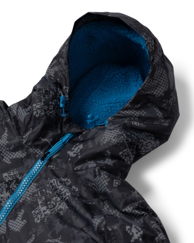 Водоустойчиво унисекс пончо яке роба Saltrock Digi Camo в черно/синьо