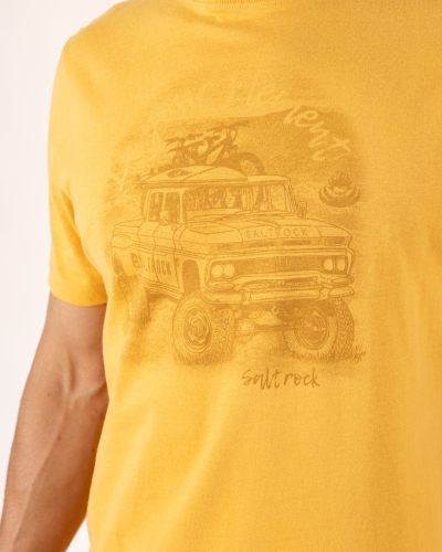 Saltrock Axle Mens Short Sleeve T-Shirt Yellow