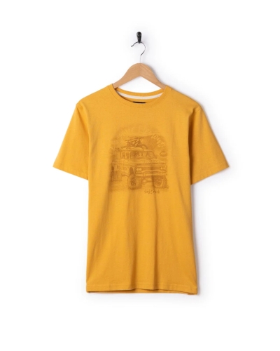 Saltrock Axle Mens Short Sleeve T-Shirt Yellow