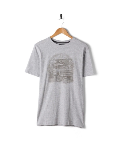 Saltrock Axle Herren T-Shirt mit kurzen Ärmeln Grau