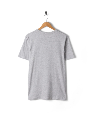 Saltrock Axle Herren T-Shirt mit kurzen Ärmeln Grau